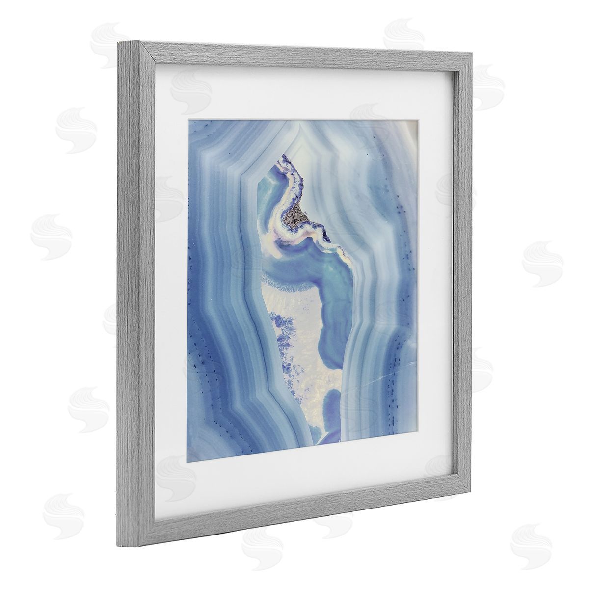 Sophie 6 Bound In Blue Geode Canvas Wall Art Print