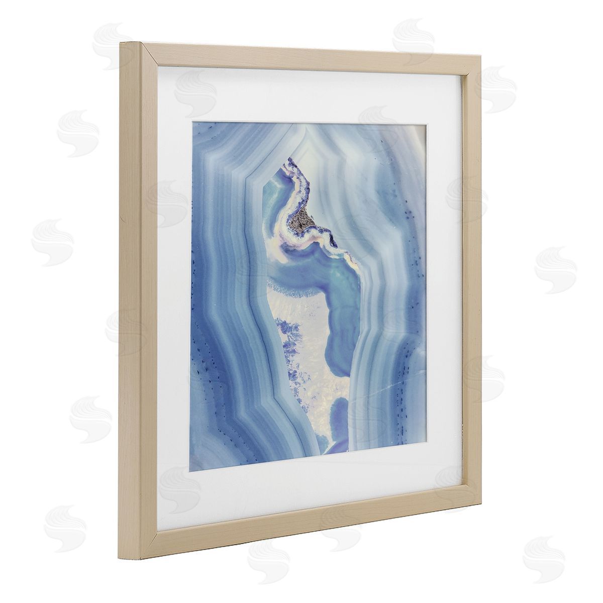 Sophie 6 Bound In Blue Geode Canvas Wall Art Print