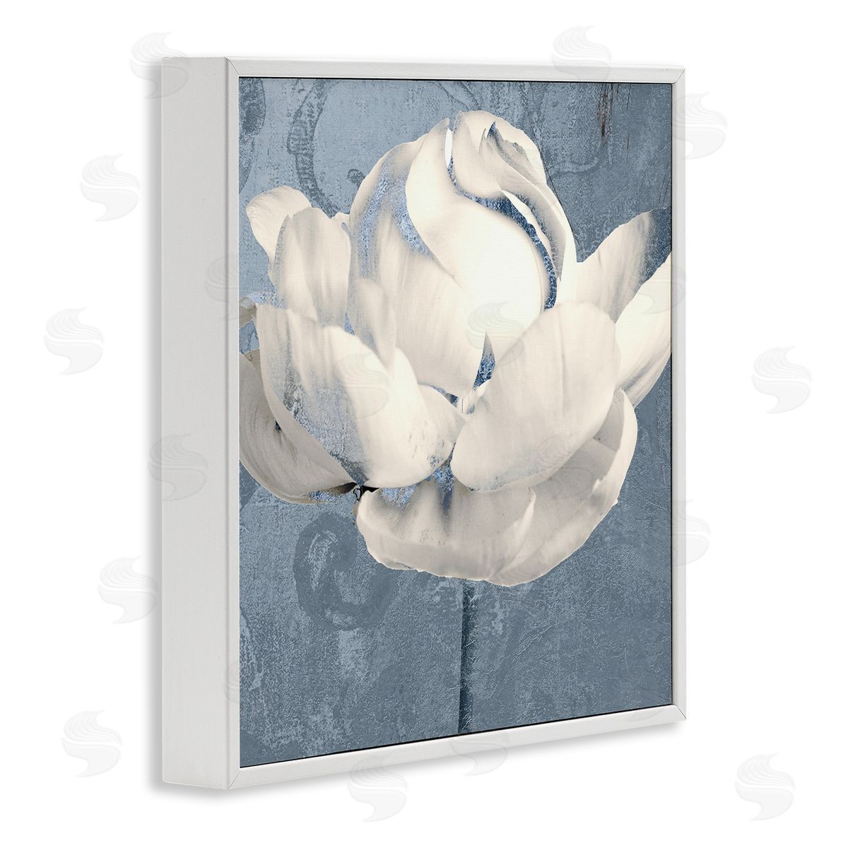 Sophie 6 Gilded Blue Rose Canvas Wall Art Print