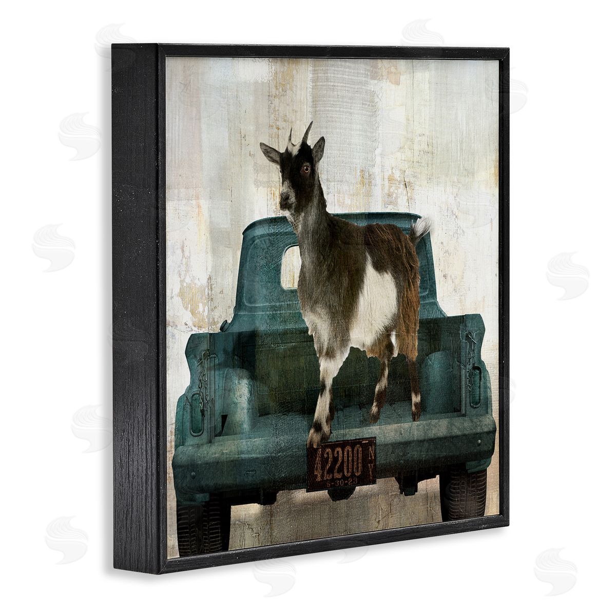 Sophie 6 Rustic Goat Vacation Canvas Wall Art Print