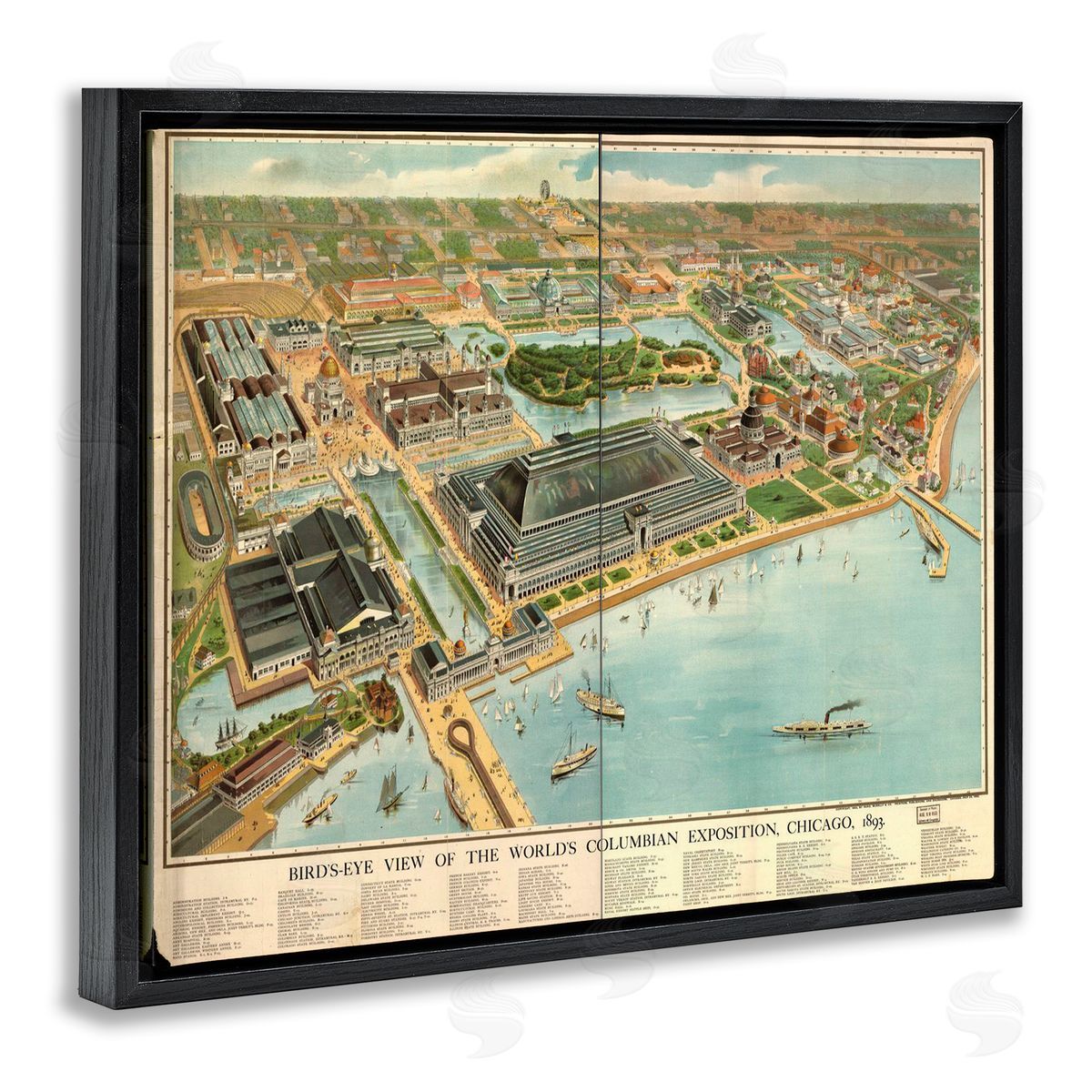 Marcus Jules Vintage Exposition Map Canvas Wall Art Print