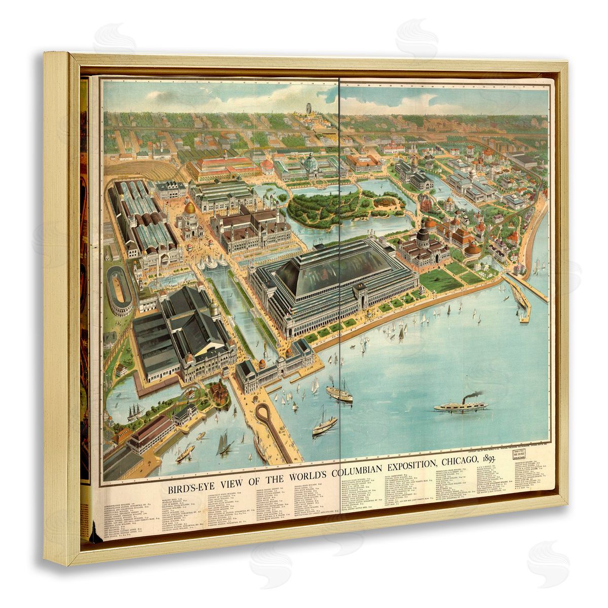 Marcus Jules Vintage Exposition Map Canvas Wall Art Print