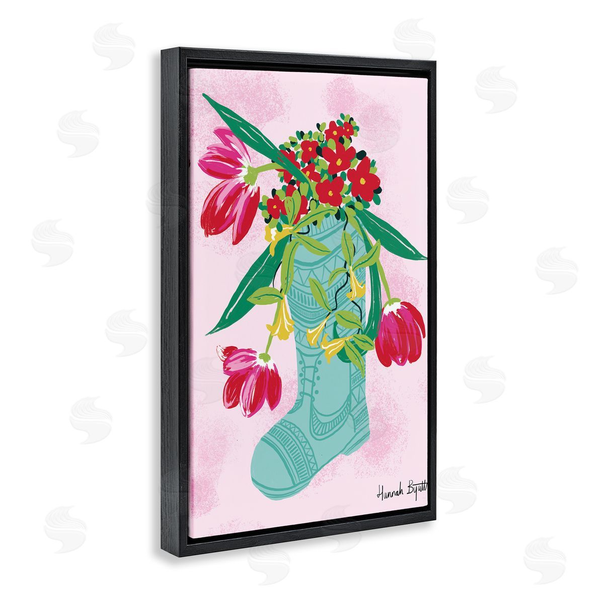 Hannah Byatt Local Flora in Rainboot Canvas Wall Art Print