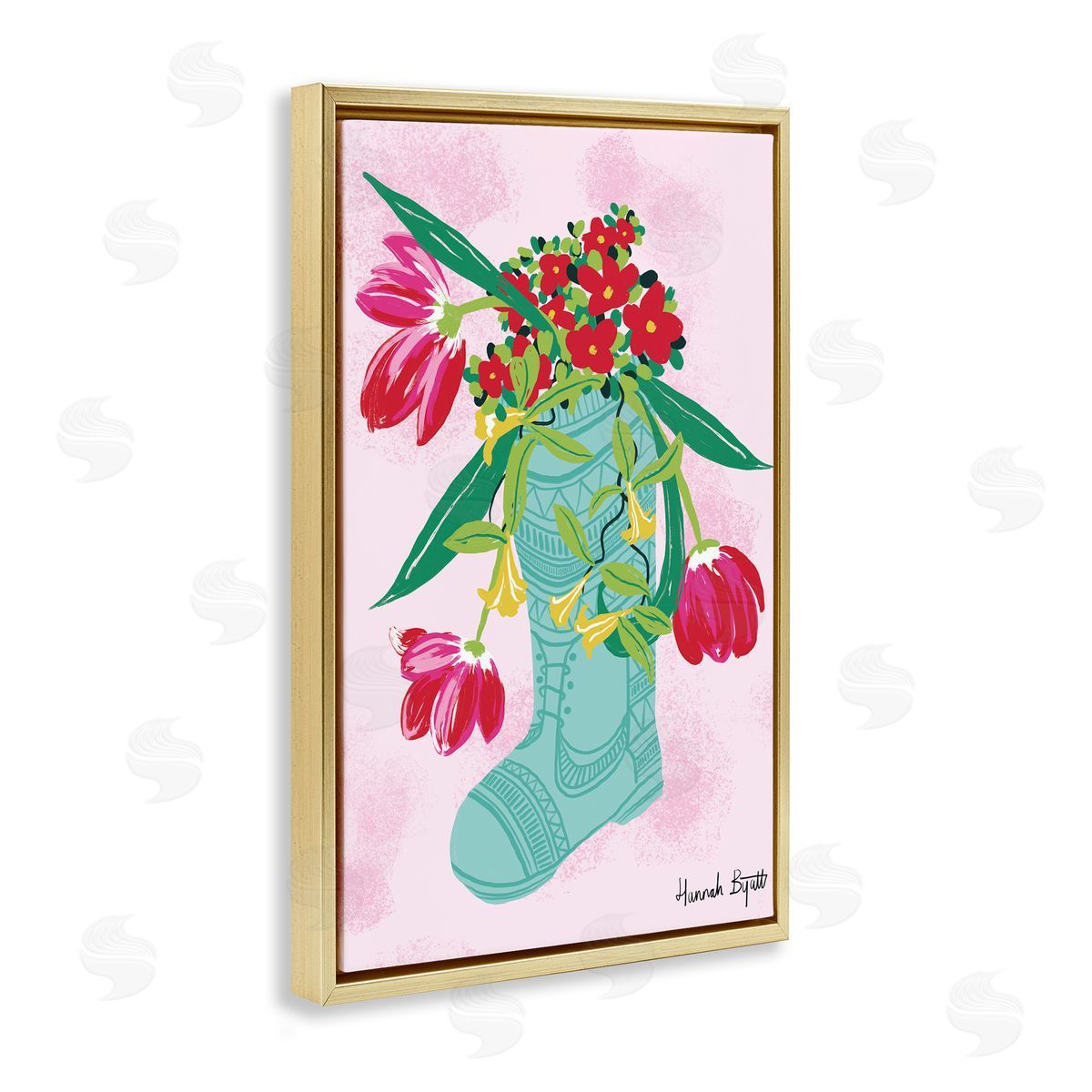 Hannah Byatt Local Flora in Rainboot Canvas Wall Art Print