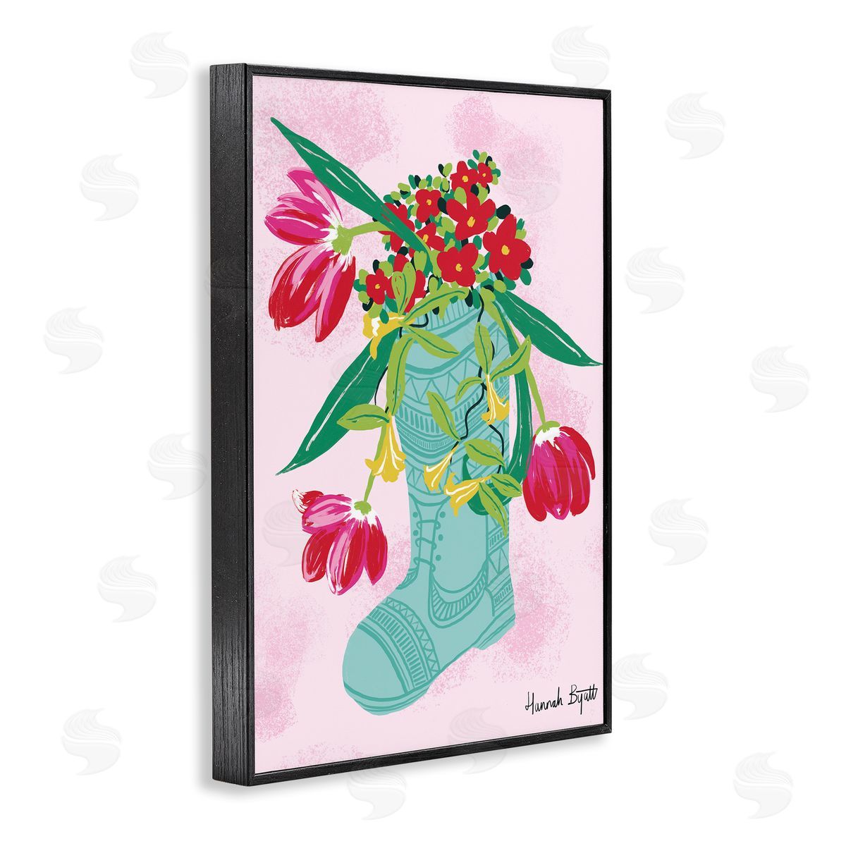 Hannah Byatt Local Flora in Rainboot Canvas Wall Art Print
