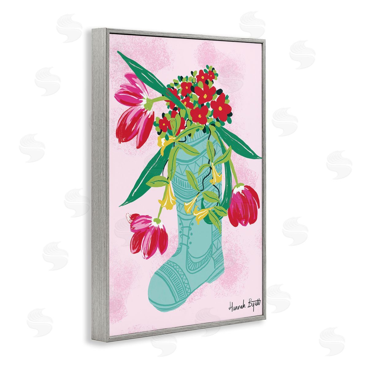 Hannah Byatt Local Flora in Rainboot Canvas Wall Art Print