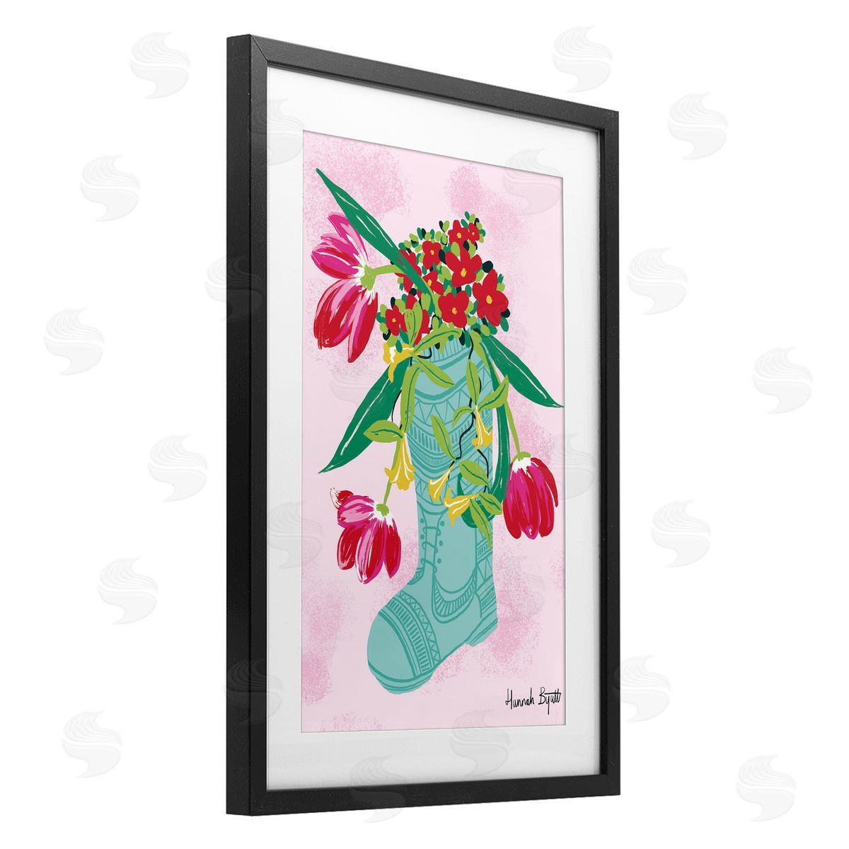 Hannah Byatt Local Flora in Rainboot Canvas Wall Art Print