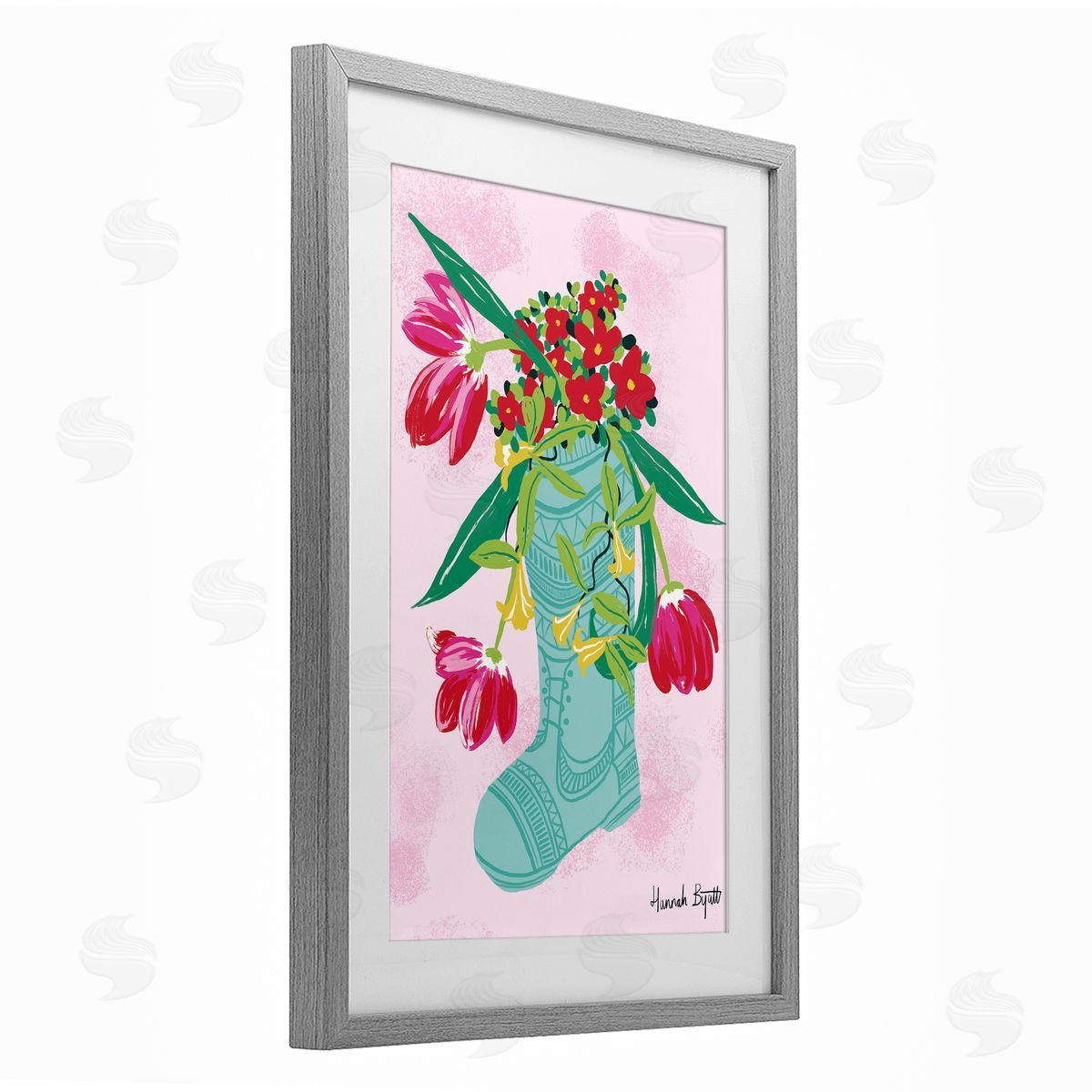 Hannah Byatt Local Flora in Rainboot Canvas Wall Art Print