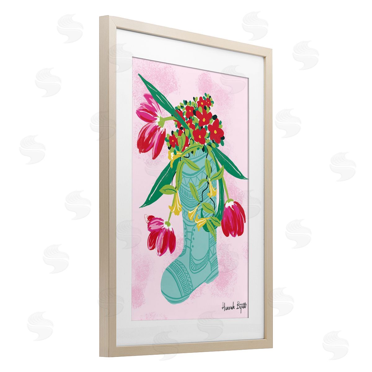 Hannah Byatt Local Flora in Rainboot Canvas Wall Art Print