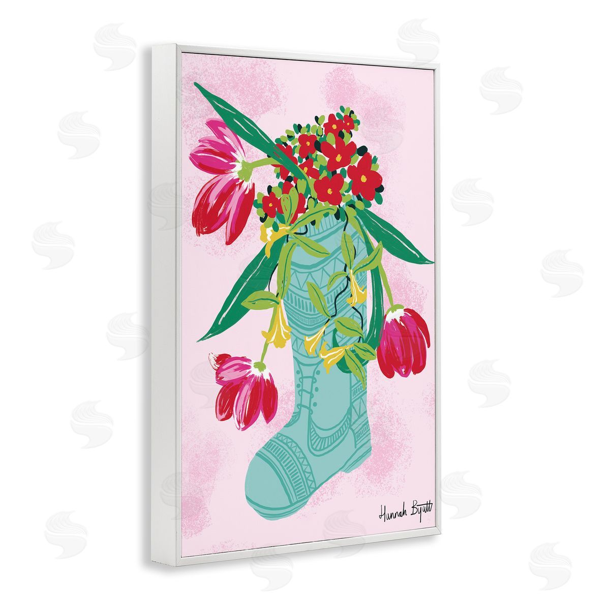 Hannah Byatt Local Flora in Rainboot Canvas Wall Art Print