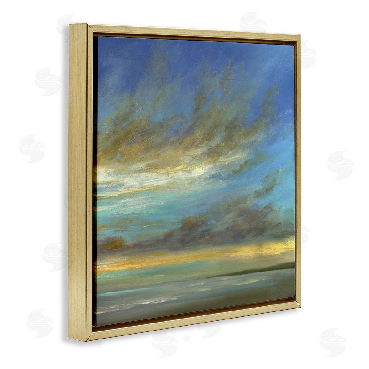 Sheila Finch Curved Sunlit Clouds Canvas Wall Art Print