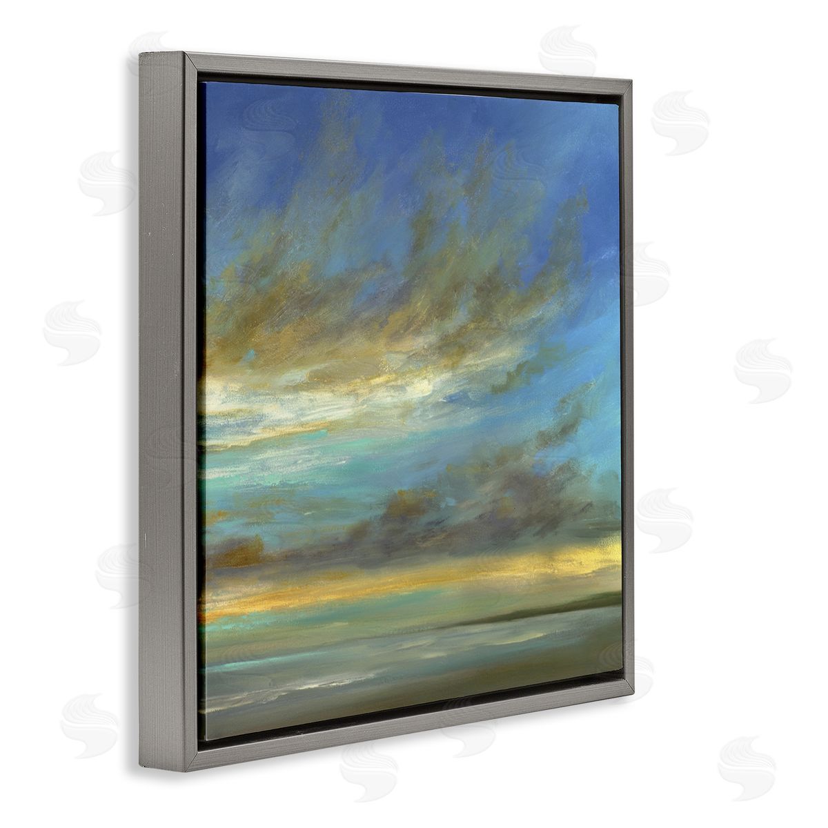 Sheila Finch Curved Sunlit Clouds Canvas Wall Art Print