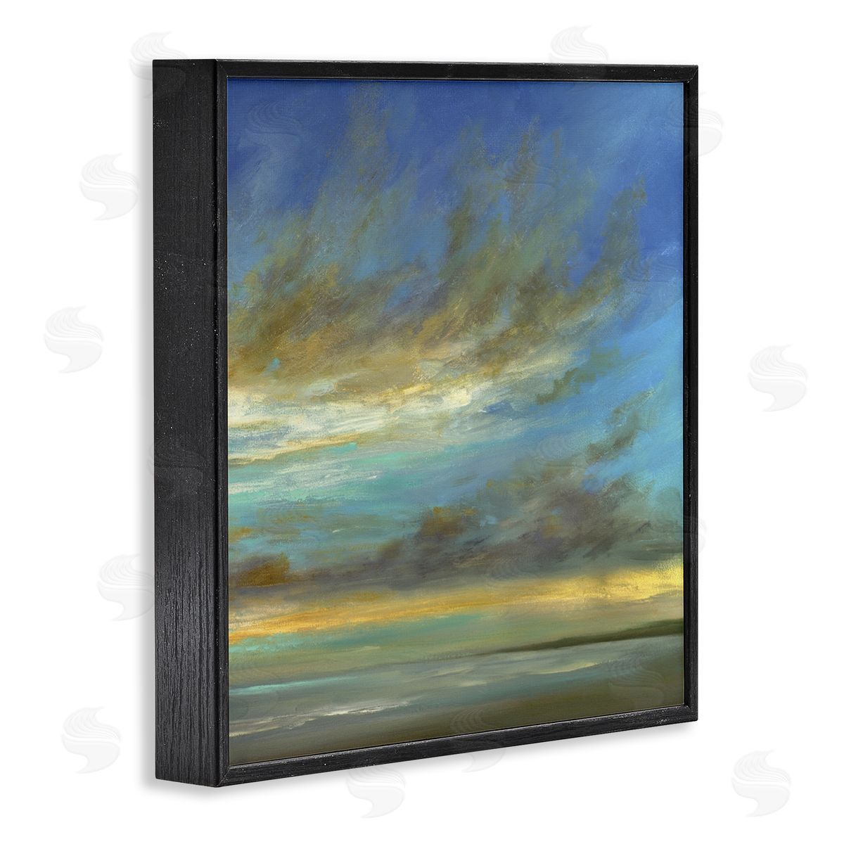 Sheila Finch Curved Sunlit Clouds Canvas Wall Art Print