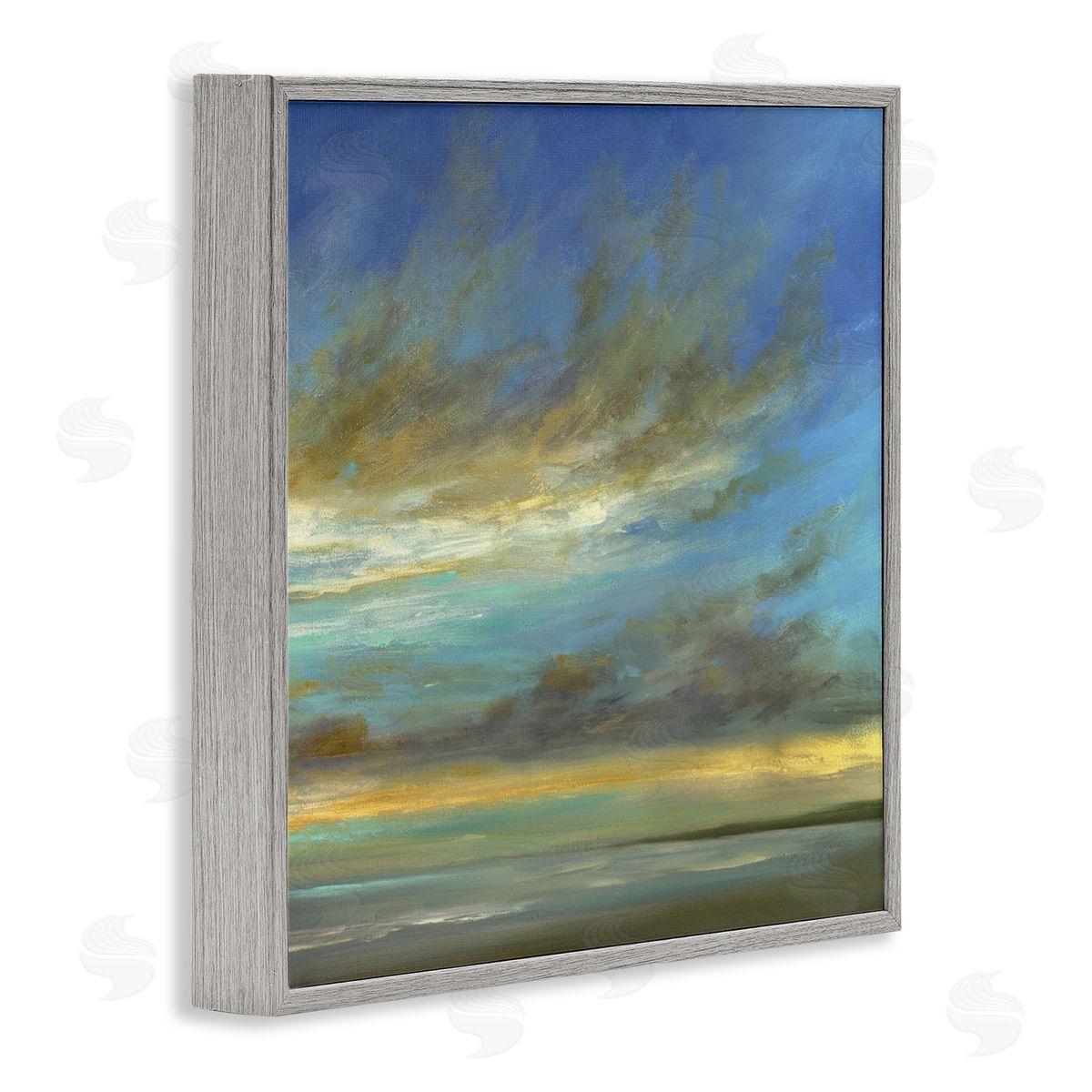 Sheila Finch Curved Sunlit Clouds Canvas Wall Art Print