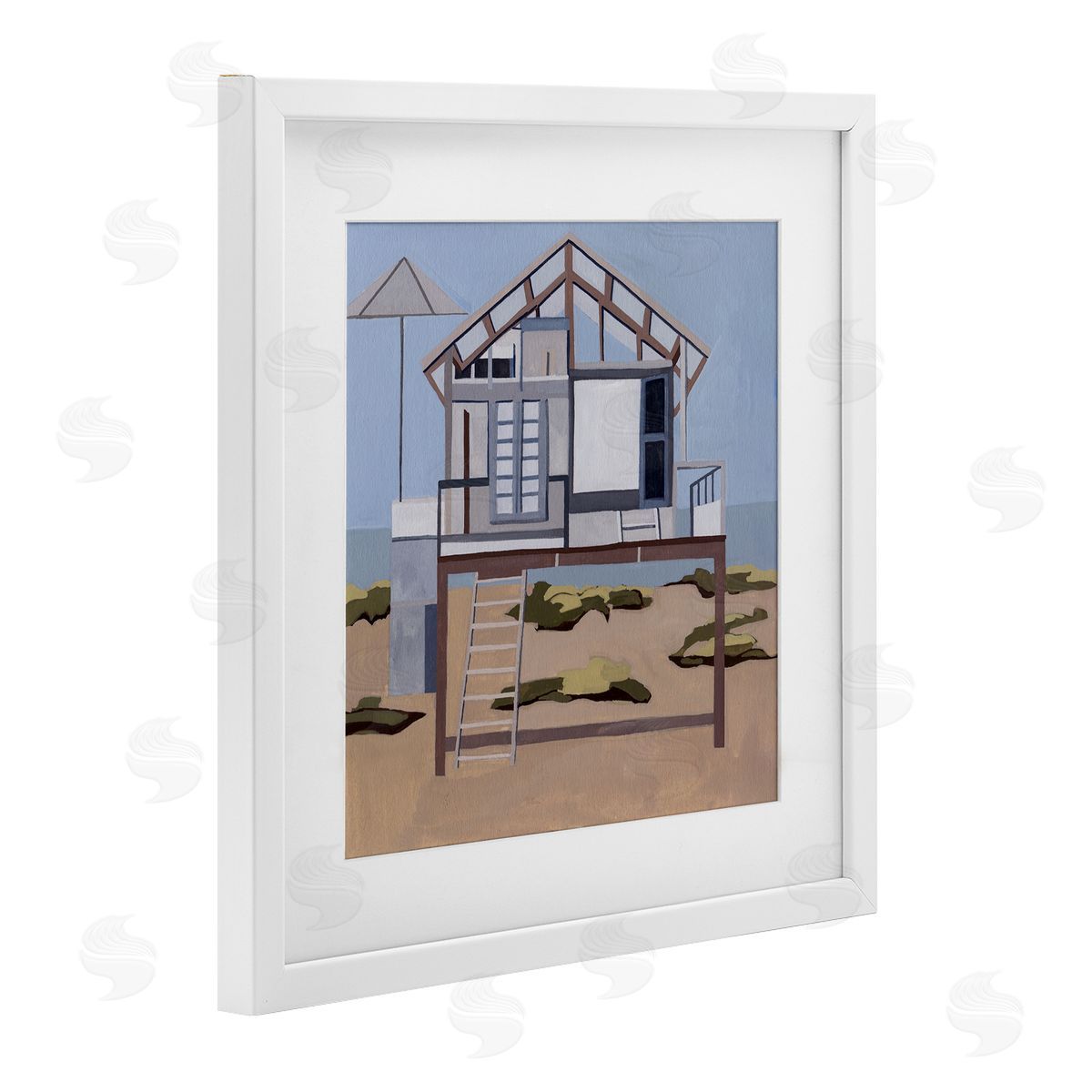 Melissa Wang Silent Shores Cabin Canvas Wall Art Print