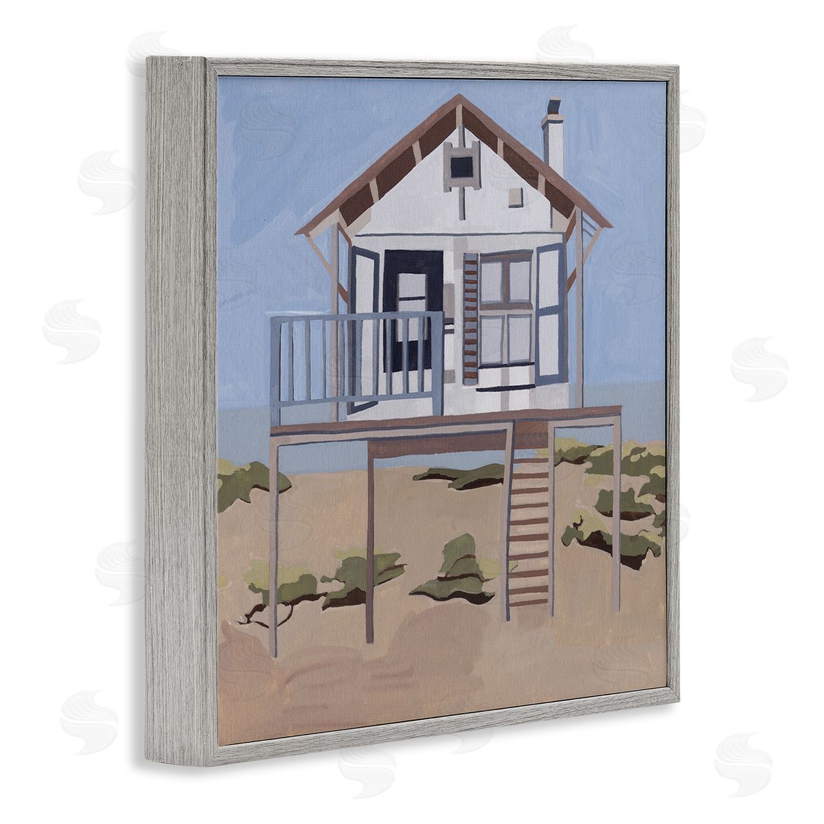 Melissa Wang Silent Shores Beach House Canvas Wall Art Print