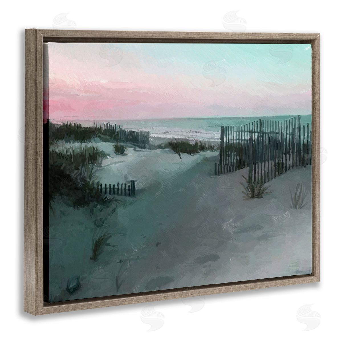 Charles Swinford Dunes Horizon At Sunset Canvas Wall Art Print
