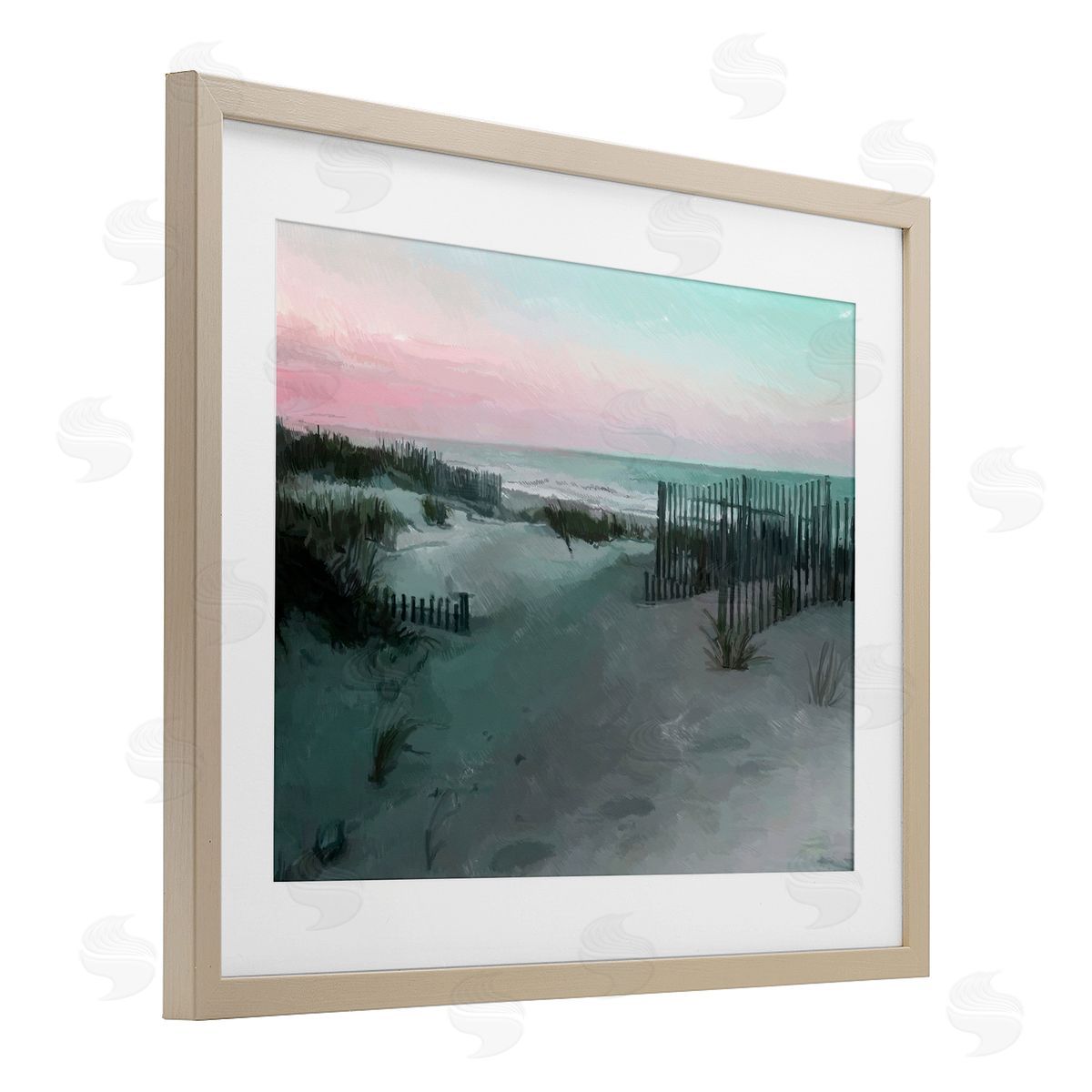 Charles Swinford Dunes Horizon At Sunset Canvas Wall Art Print