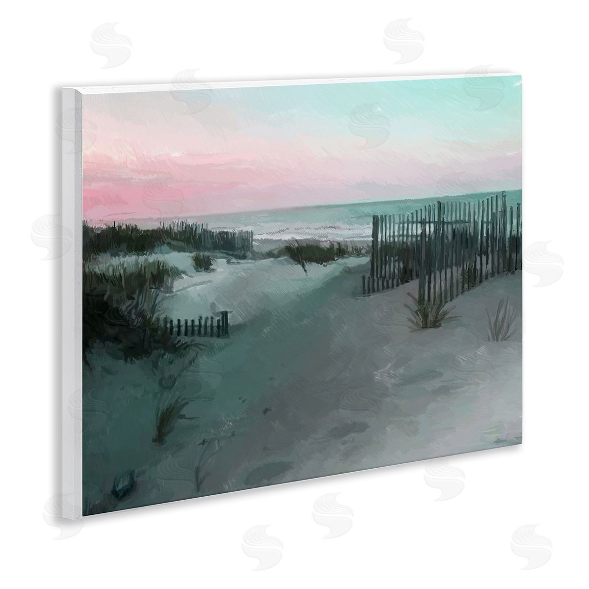 Charles Swinford Dunes Horizon At Sunset Canvas Wall Art Print