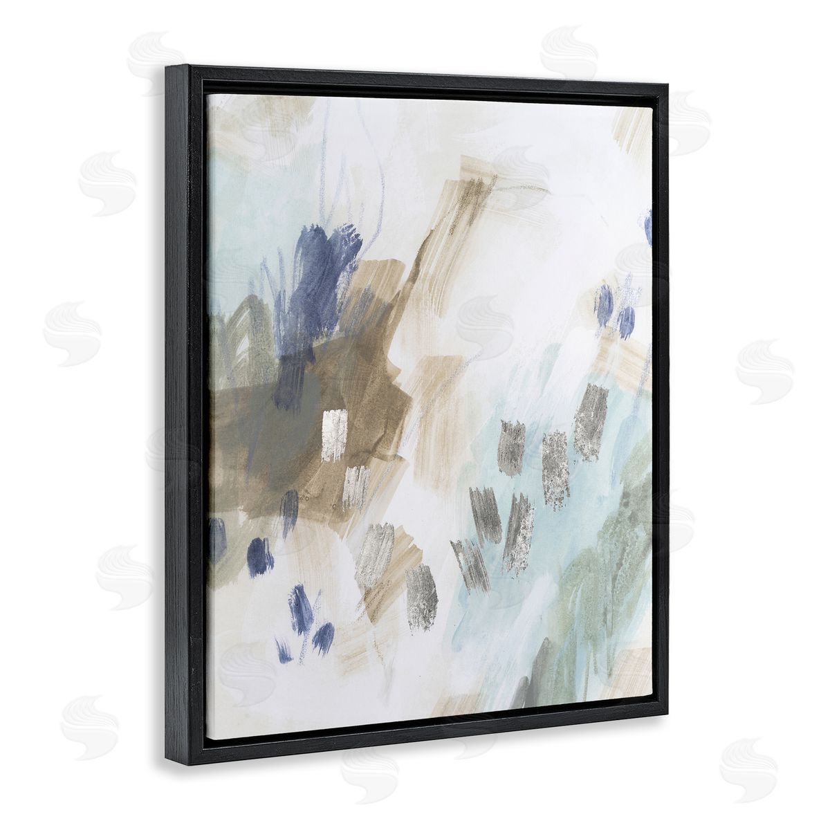 June Erica Vess Crystalline Plaster Abstract Design Canvas Wall Art Print