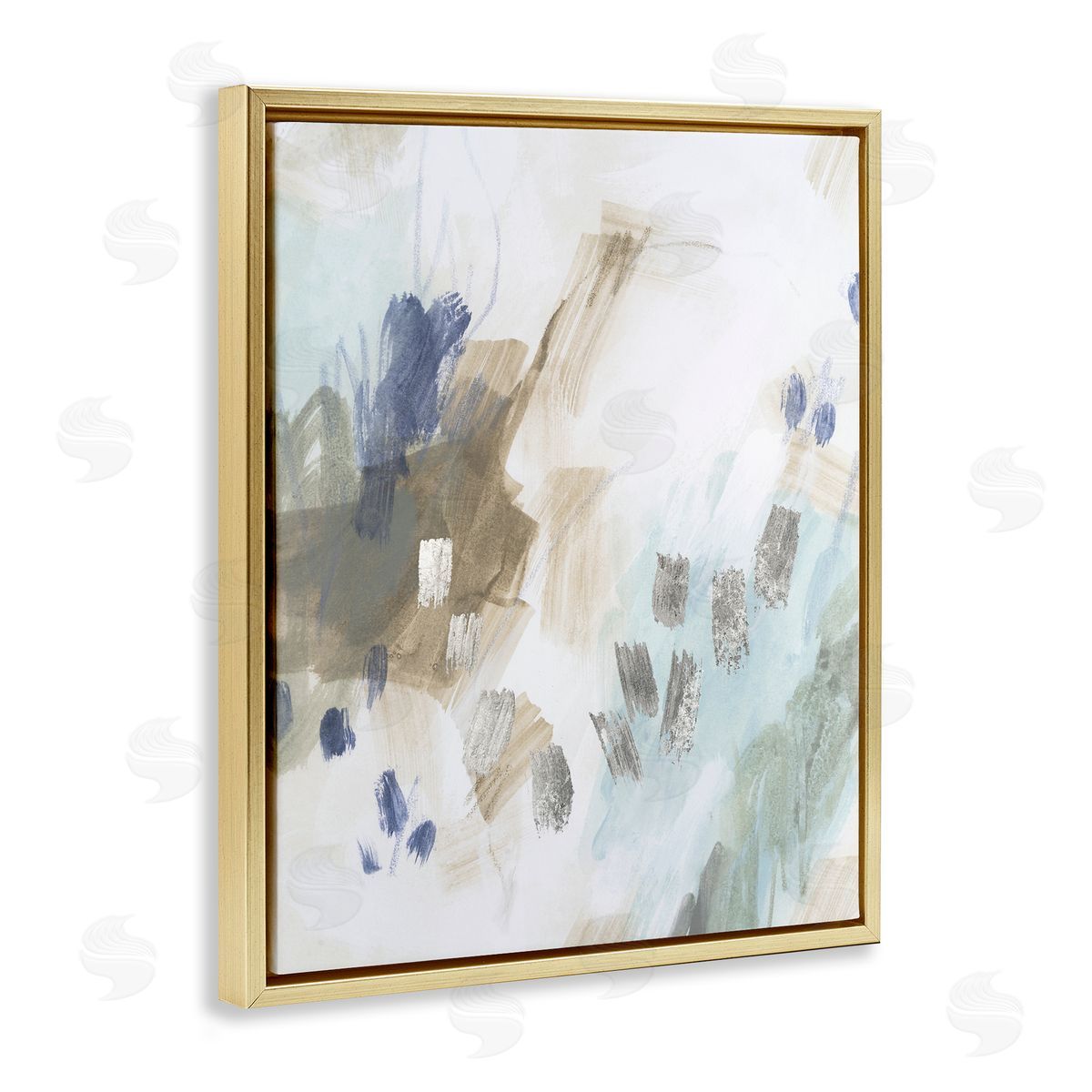 June Erica Vess Crystalline Plaster Abstract Design Canvas Wall Art Print