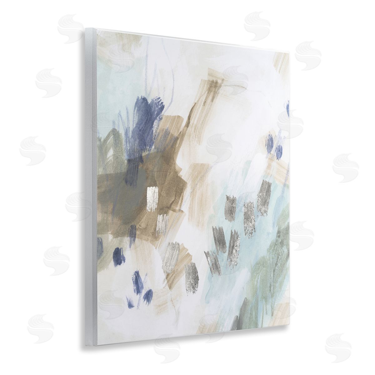 June Erica Vess Crystalline Plaster Abstract Design Canvas Wall Art Print