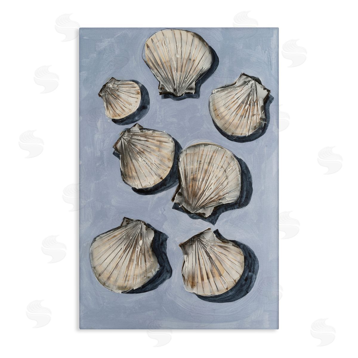 Michael Willett Embellished Seashells Still Life Canvas Wall Art Print