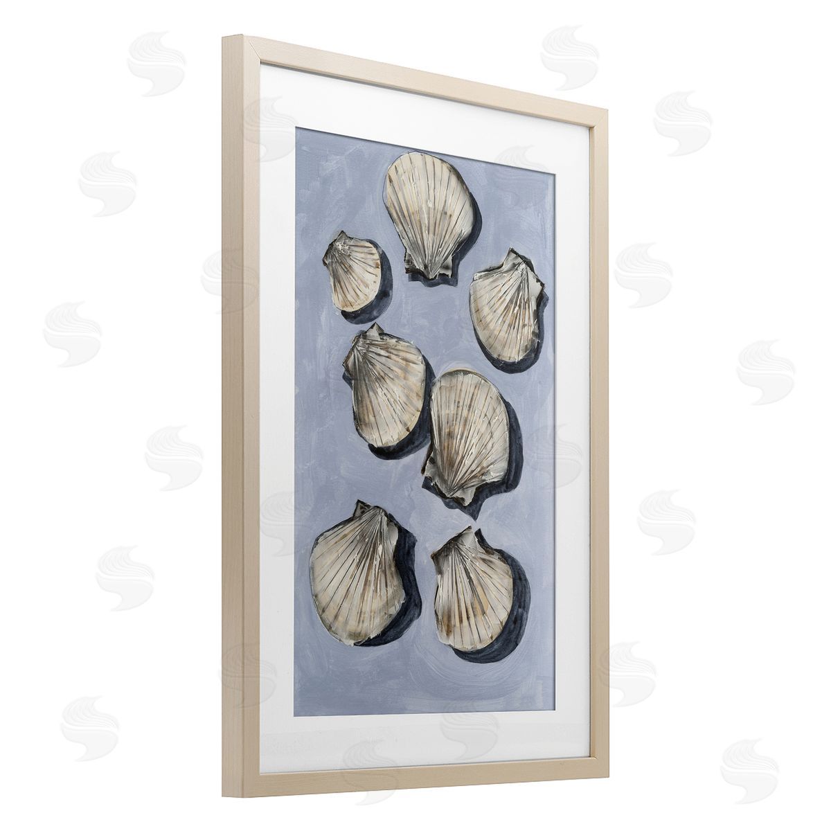 Michael Willett Embellished Seashells Still Life Canvas Wall Art Print