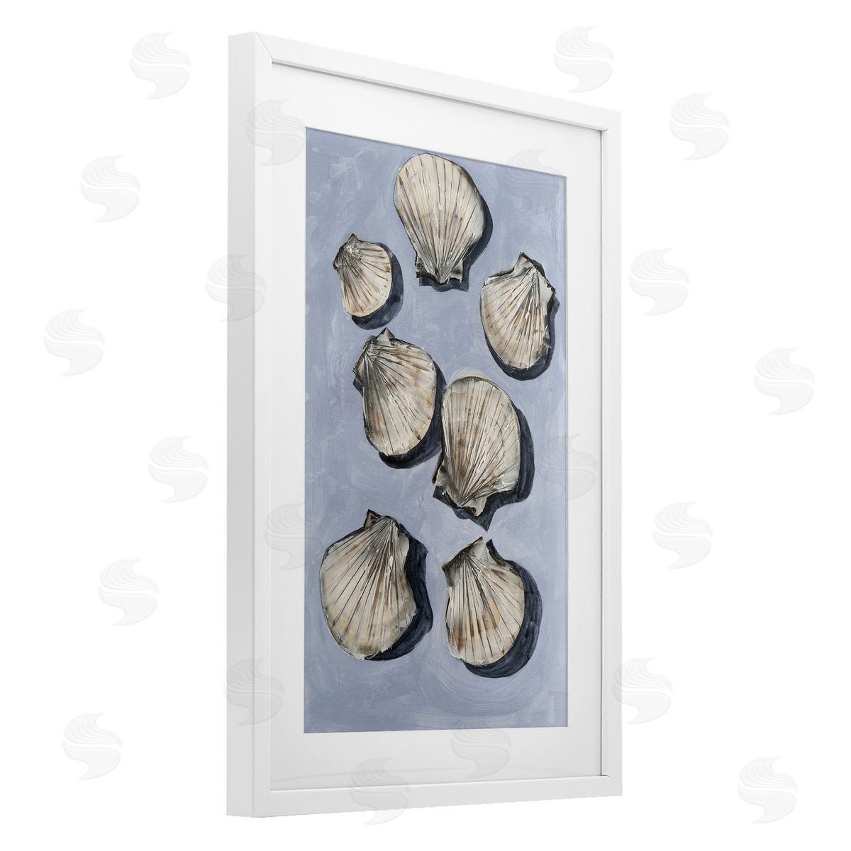 Michael Willett Embellished Seashells Still Life Canvas Wall Art Print
