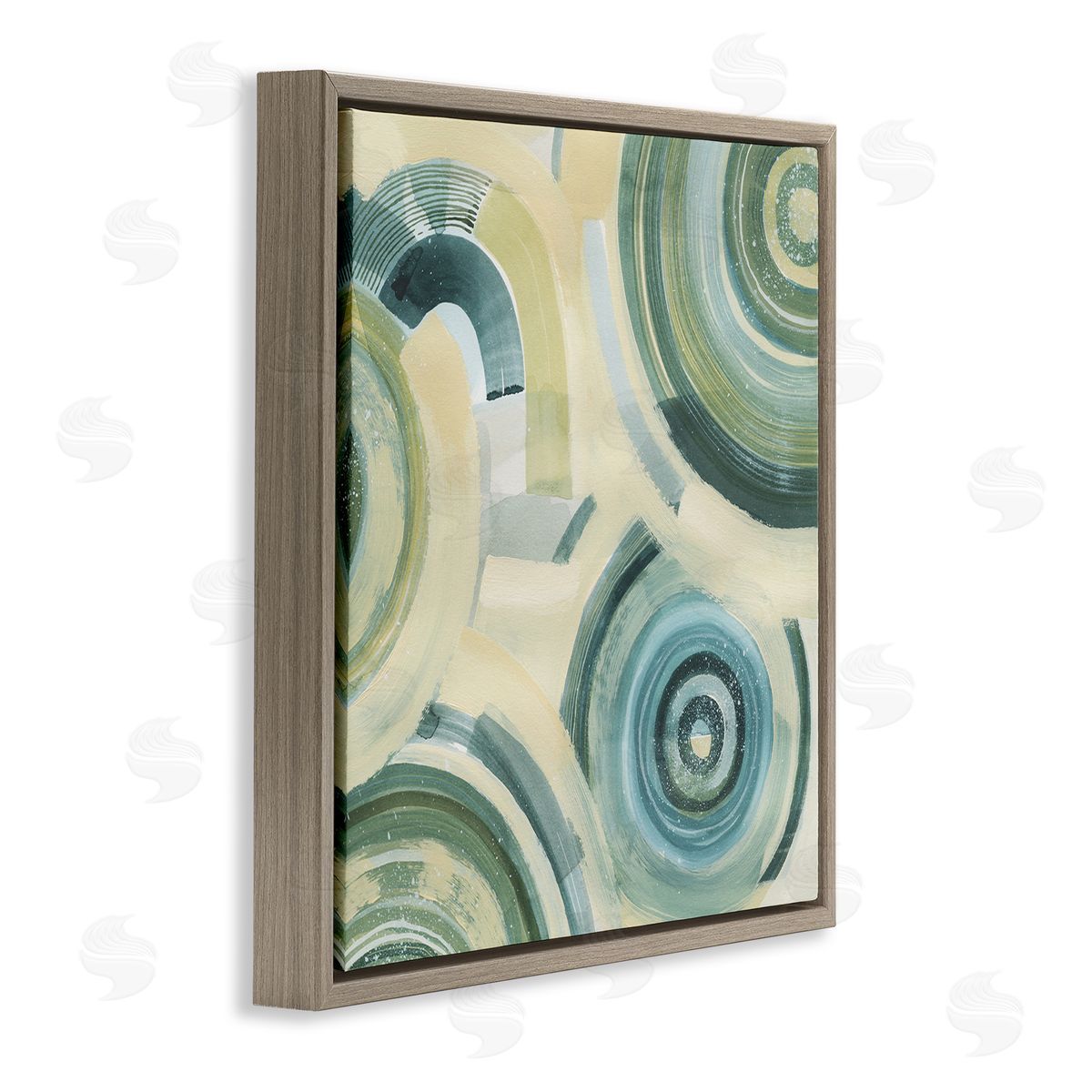 Grace Popp Round Passiflora Fractals Canvas Wall Art Print