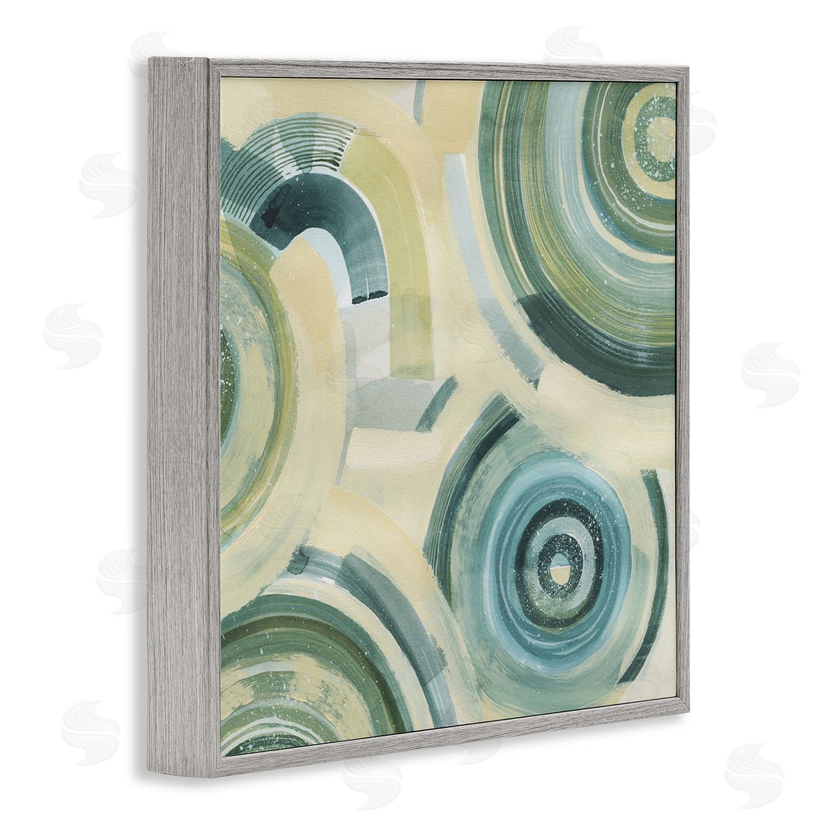 Grace Popp Round Passiflora Fractals Canvas Wall Art Print