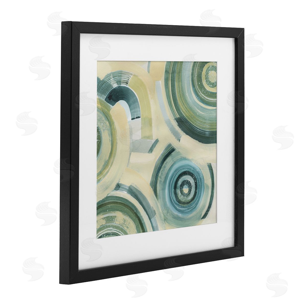 Grace Popp Round Passiflora Fractals Canvas Wall Art Print