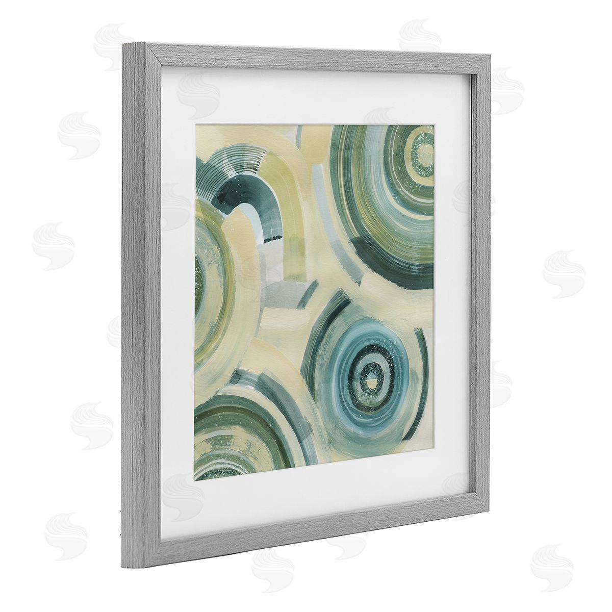 Grace Popp Round Passiflora Fractals Canvas Wall Art Print