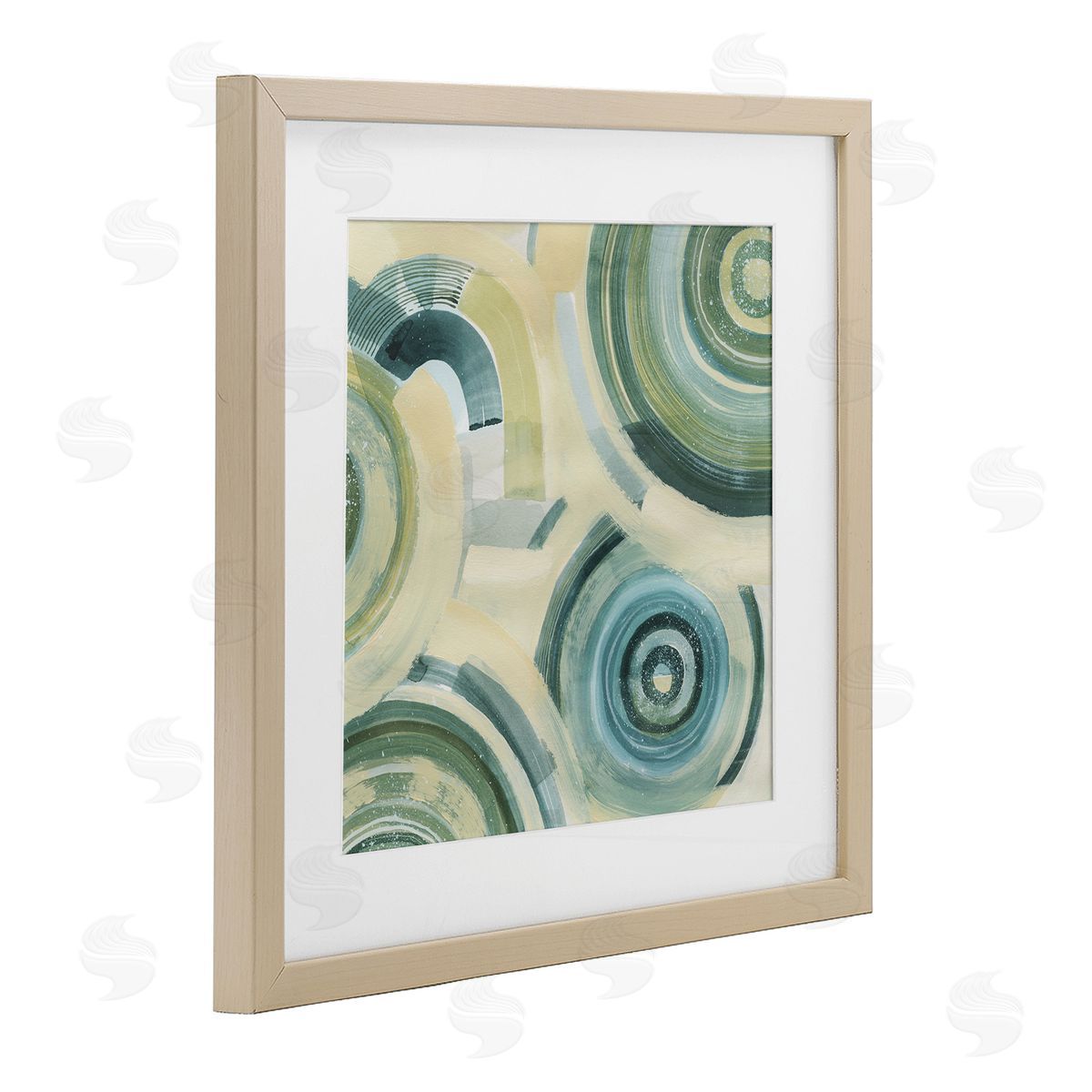 Grace Popp Round Passiflora Fractals Canvas Wall Art Print