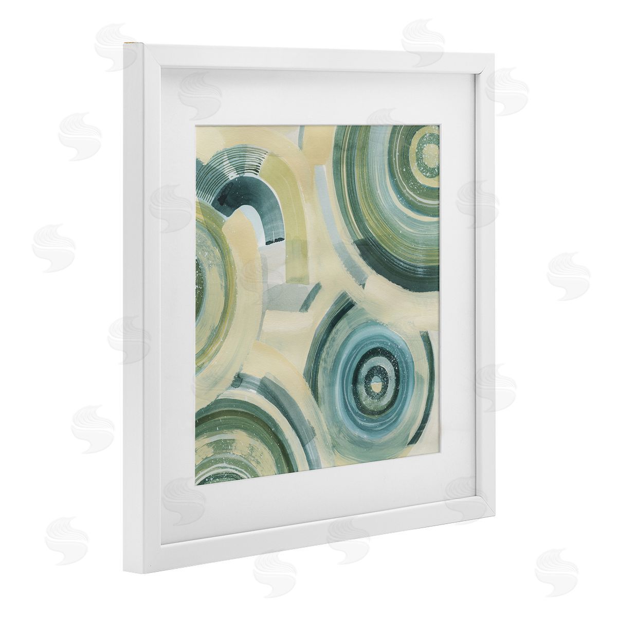 Grace Popp Round Passiflora Fractals Canvas Wall Art Print