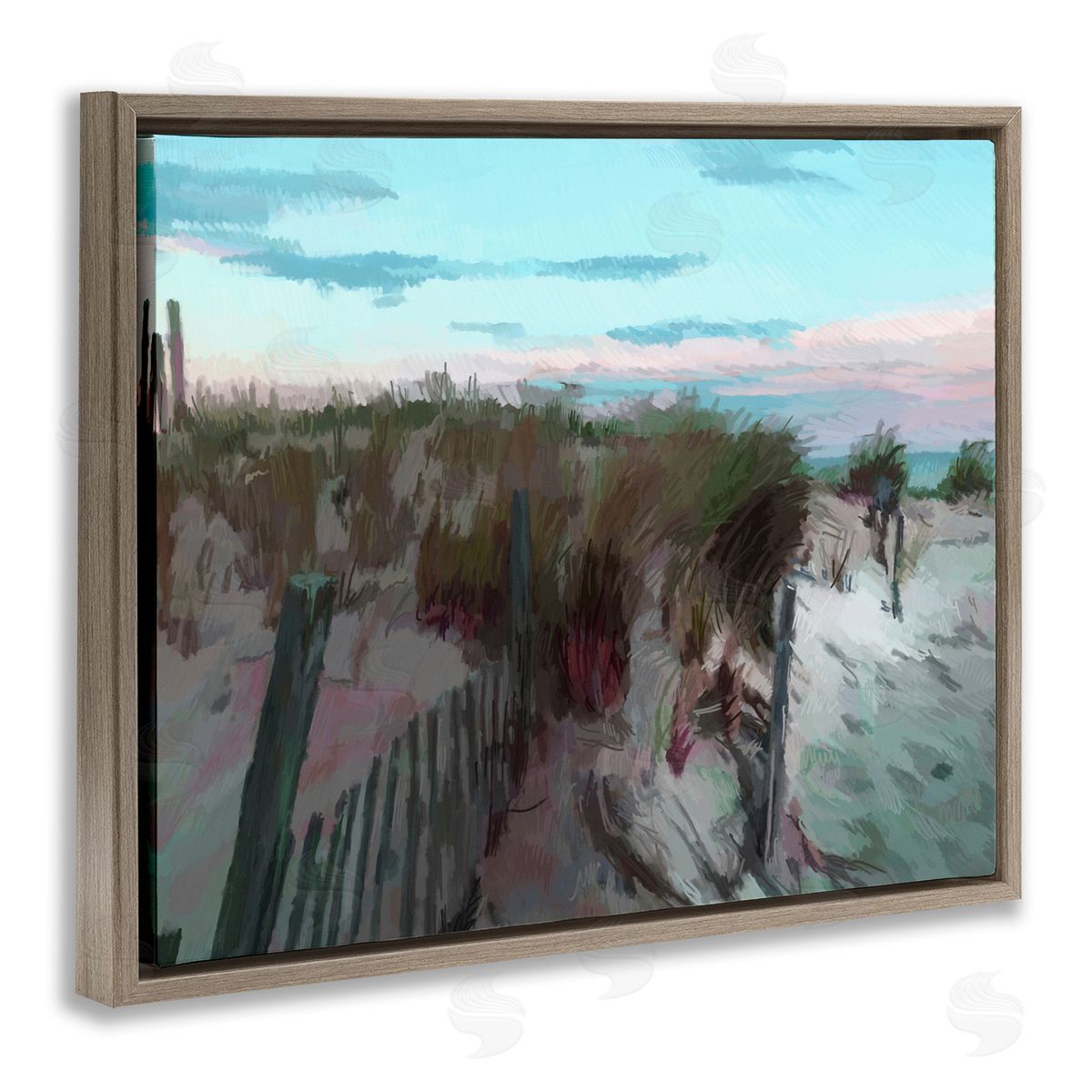 Charles Swinford Beach Dunes Horizon Canvas Wall Art Print