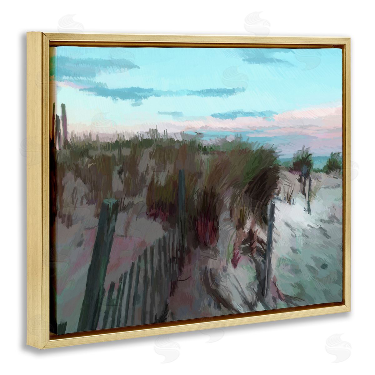 Charles Swinford Beach Dunes Horizon Canvas Wall Art Print