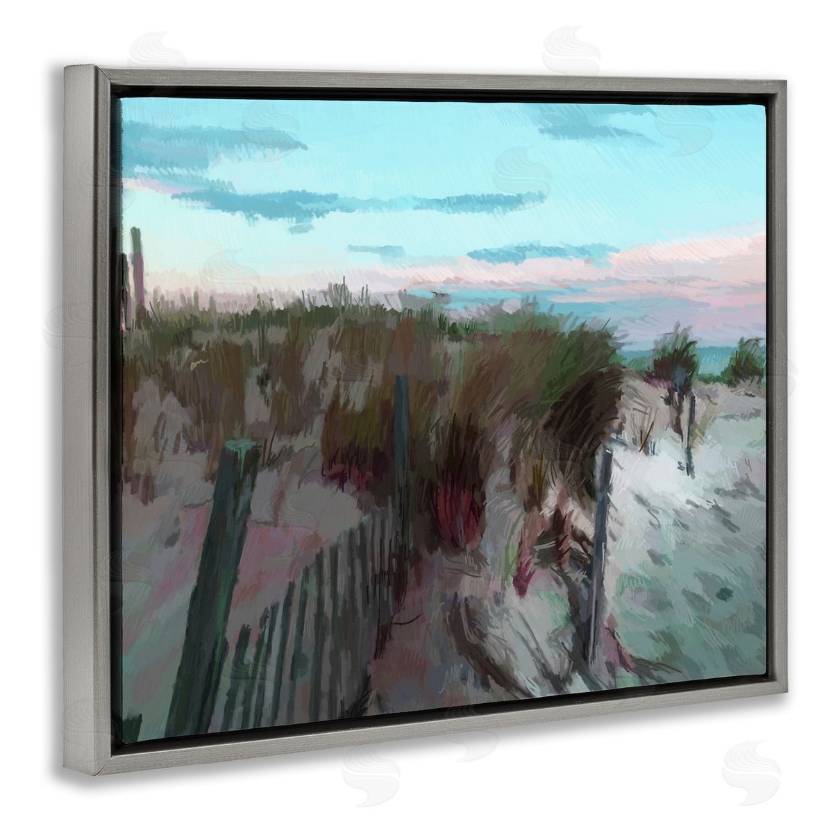 Charles Swinford Beach Dunes Horizon Canvas Wall Art Print