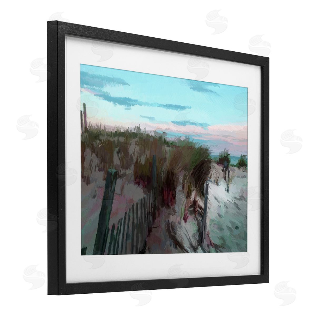 Charles Swinford Beach Dunes Horizon Canvas Wall Art Print