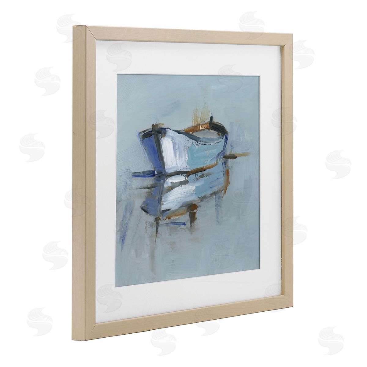 Ethan Harper Expressionist Water Reflection Canvas Wall Art Print