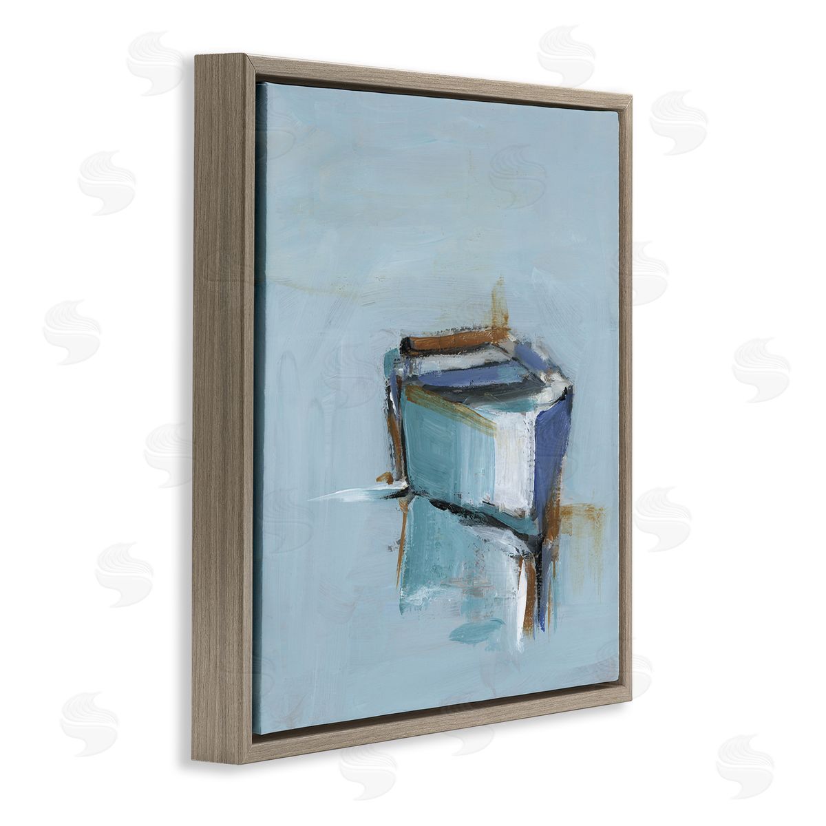 Ethan Harper Calm Water Reflection Boat Canvas Wall Art Print