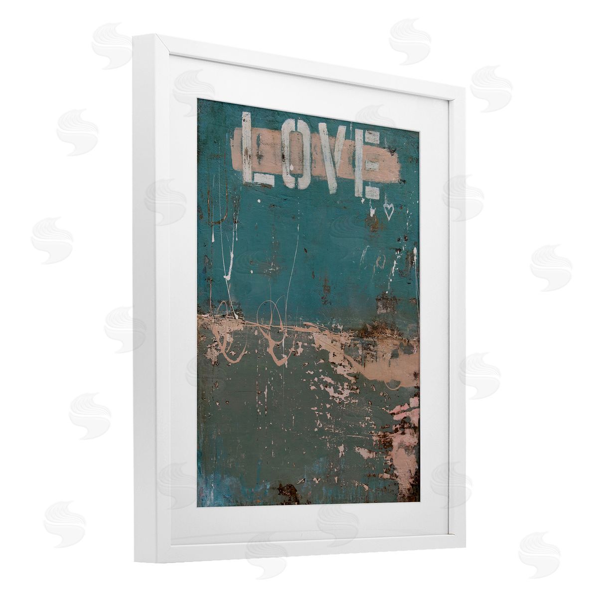 Erin Ashley Everlasting Love Grunge Abstract Canvas Wall Art Print