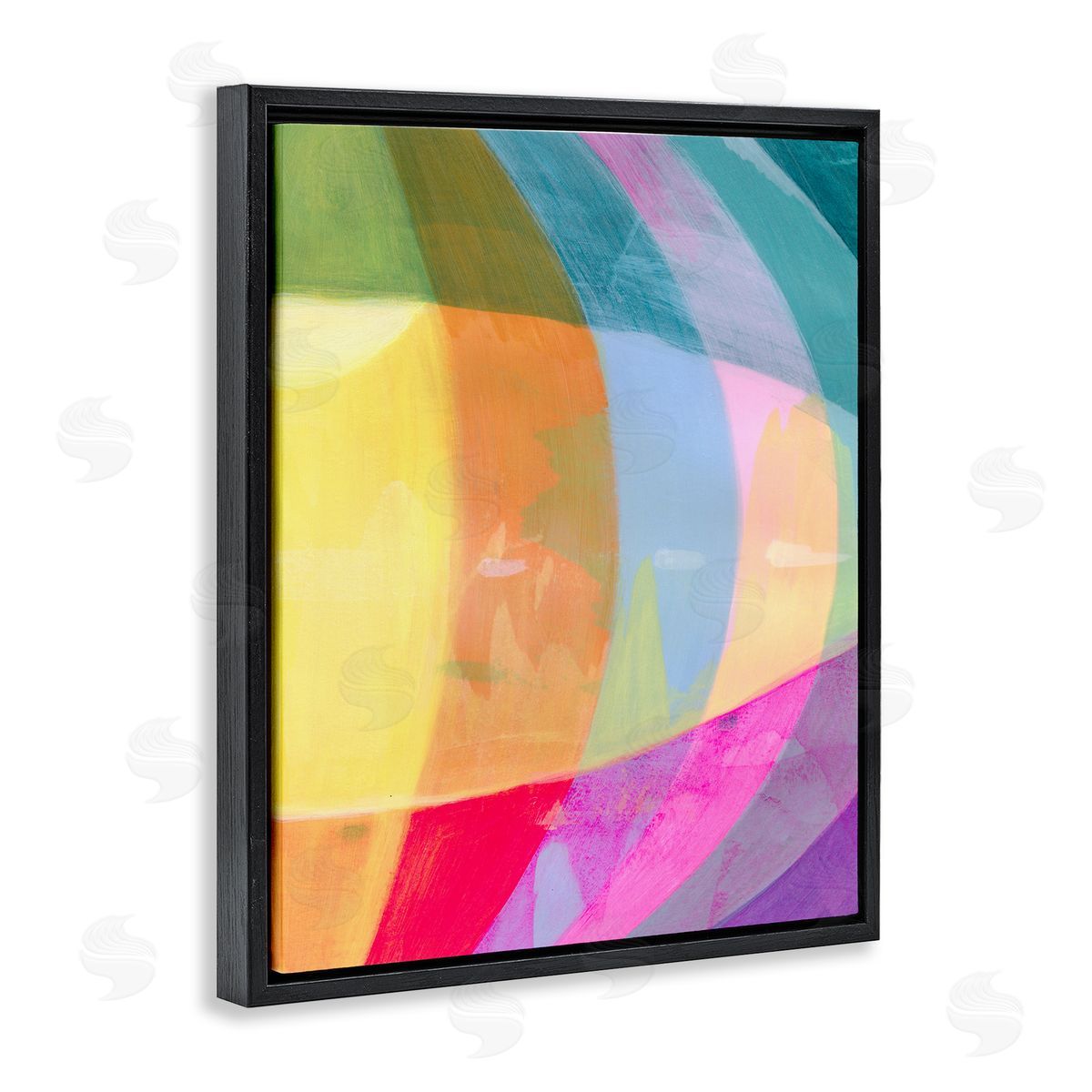 Grace Popp Curved Neon Flare Canvas Wall Art Print