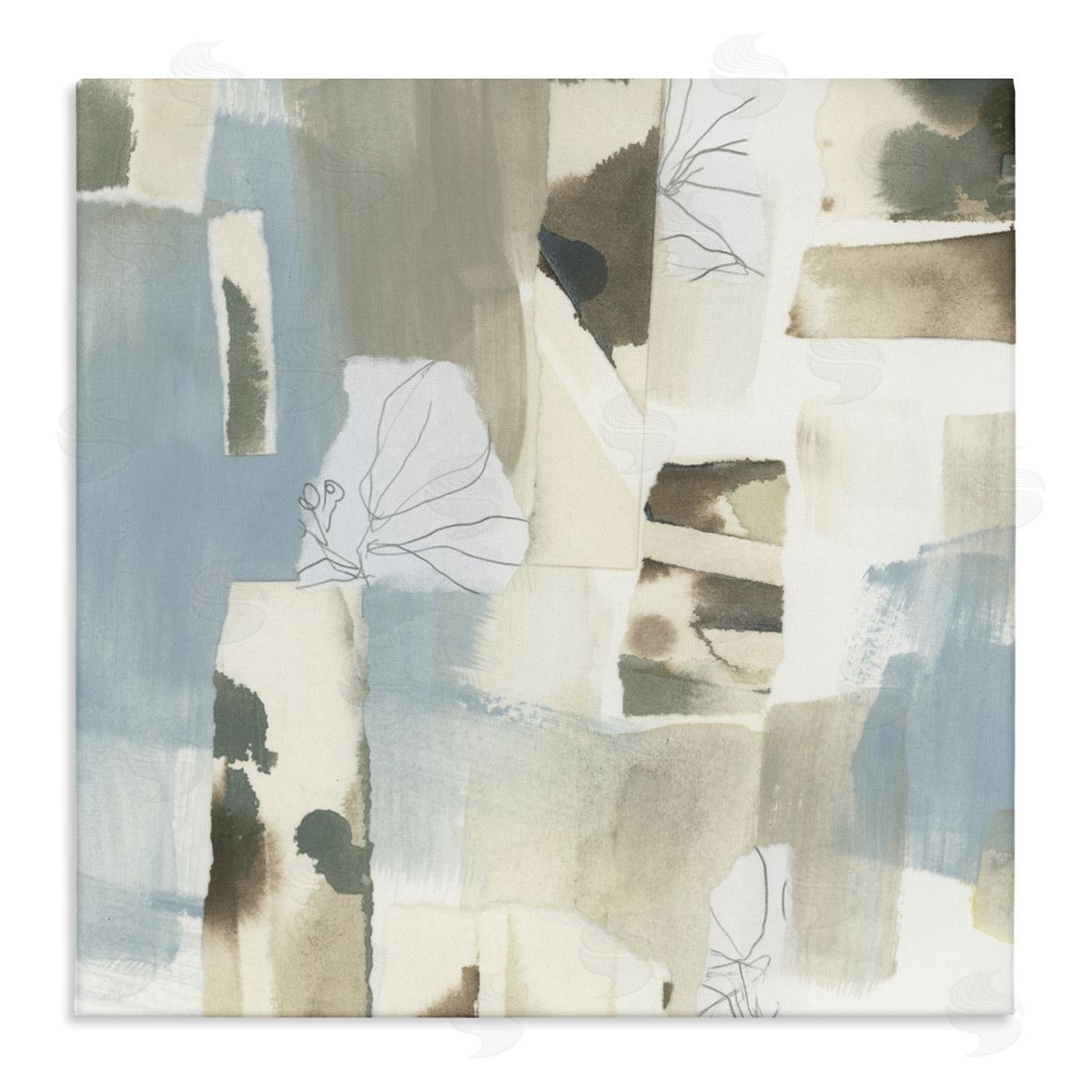 June Erica Vess Subtle Paper Waterfall Canvas Wall Art Print