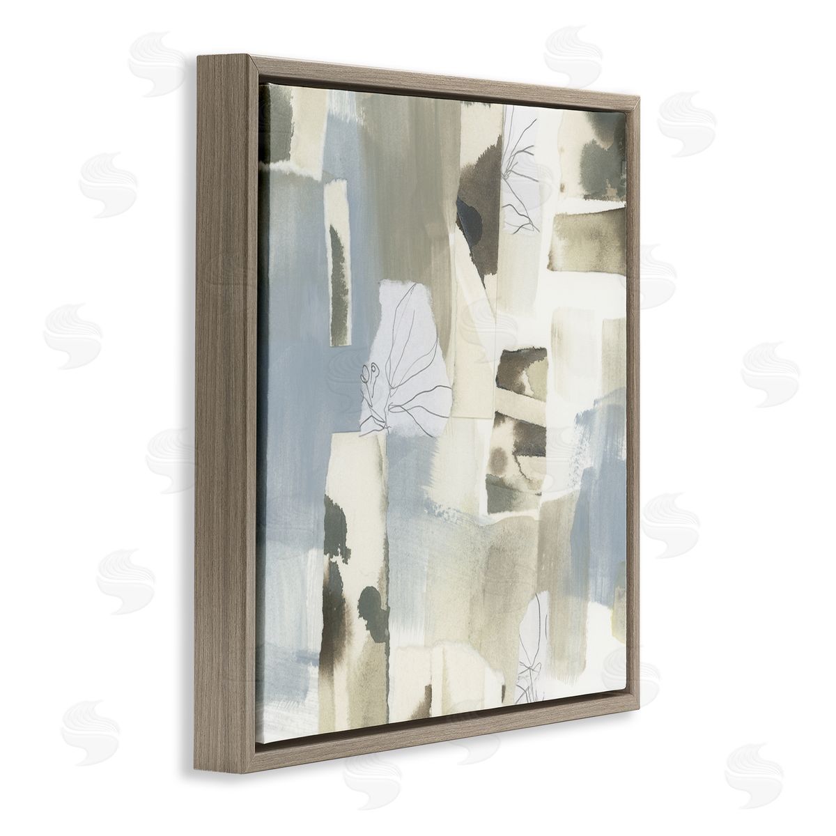 June Erica Vess Subtle Paper Waterfall Canvas Wall Art Print