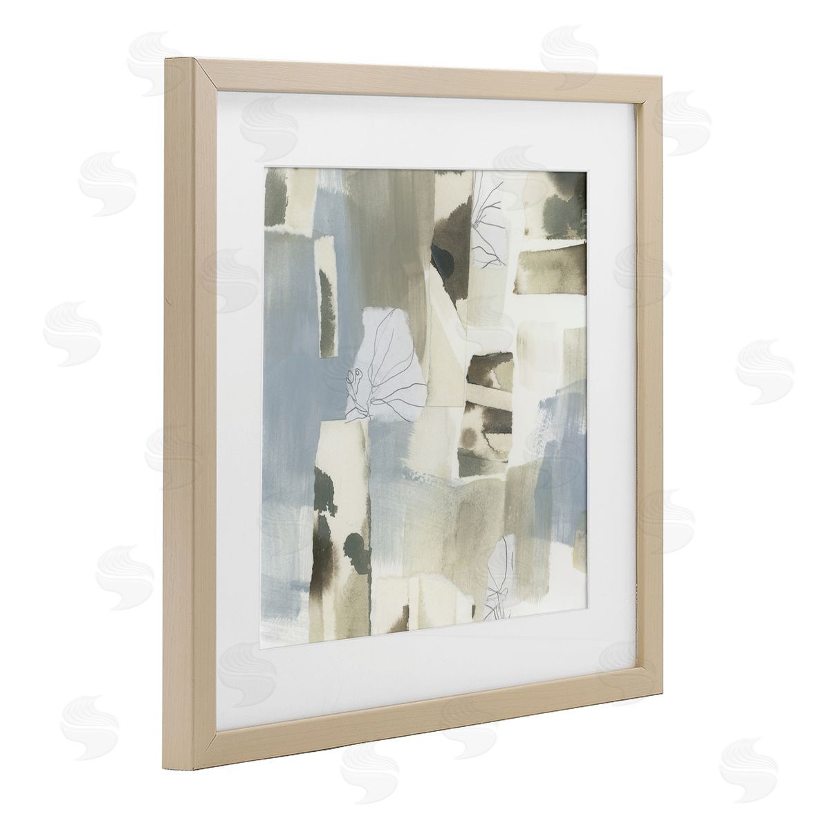 June Erica Vess Subtle Paper Waterfall Canvas Wall Art Print