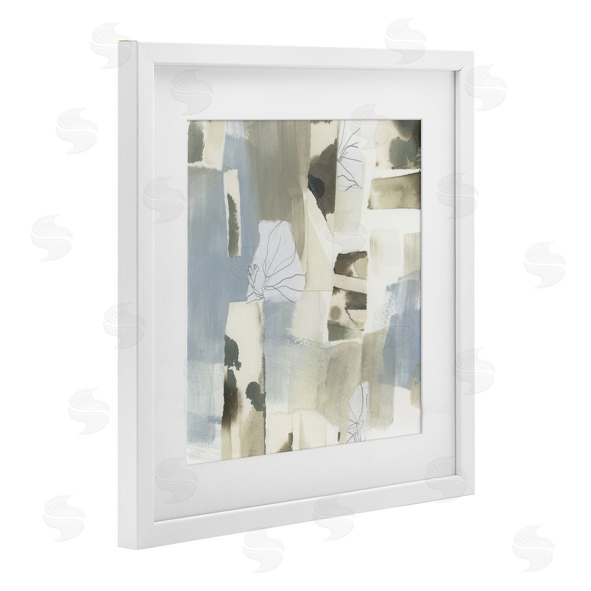 June Erica Vess Subtle Paper Waterfall Canvas Wall Art Print