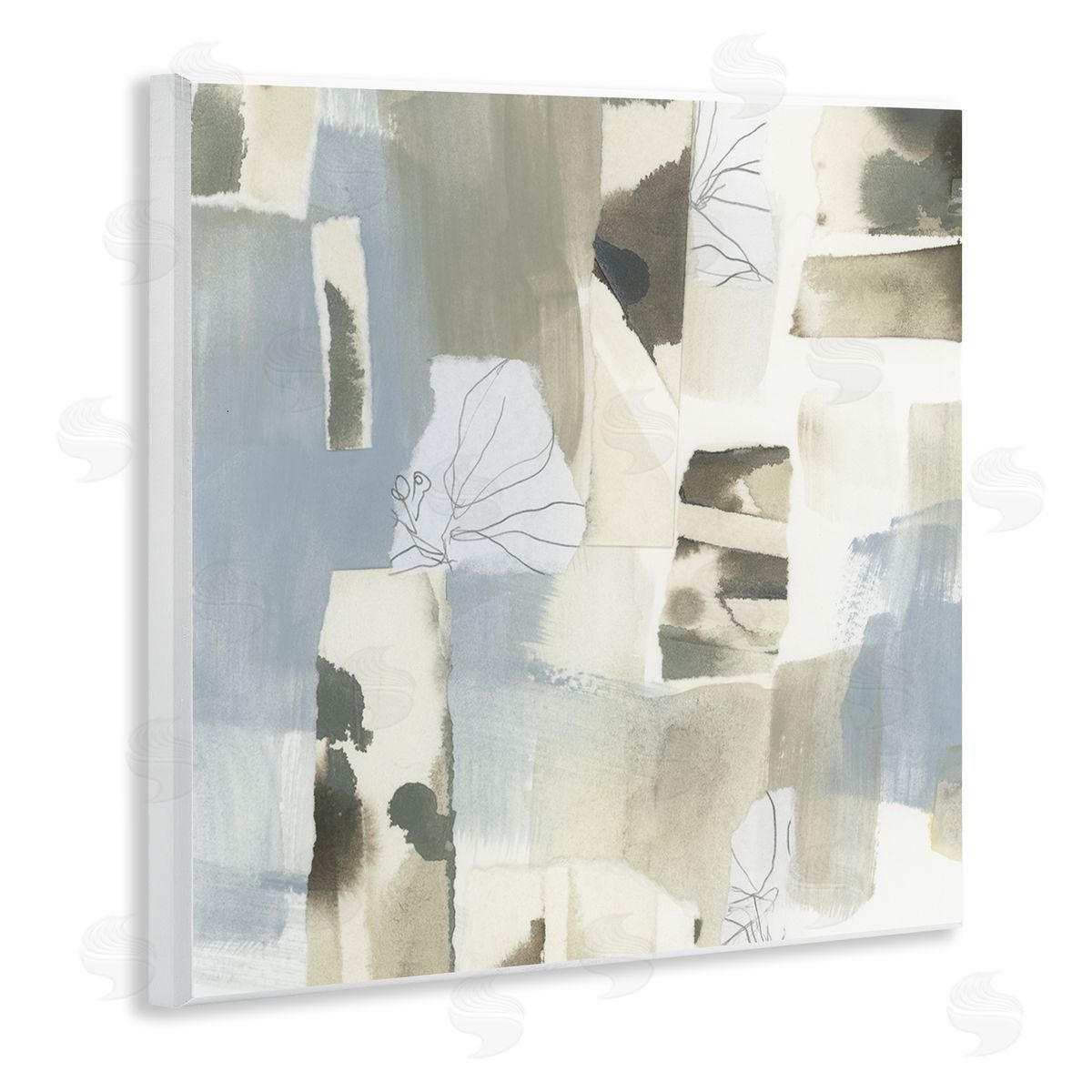 June Erica Vess Subtle Paper Waterfall Canvas Wall Art Print