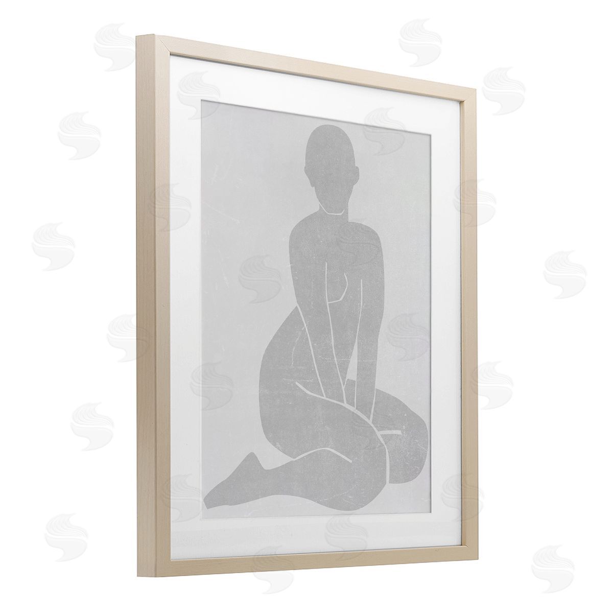 Melissa Wang Veiled Nude Contour Canvas Wall Art Print