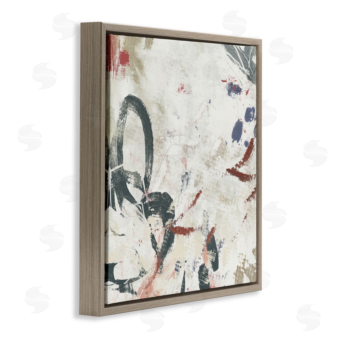 June Erica Vess Neutral Washi Abstract Canvas Wall Art Print